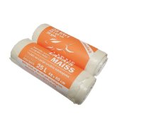 Atkritumu maisi LABAIS MAISS LDPE, smalkie, 25l, balti, 48x60cm, 10mk, 20gab (400-10496)