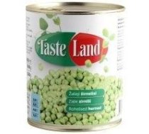 Zaļie zirnīši metāla bundžā TASTE LAND, 850g/530g (450-07942)