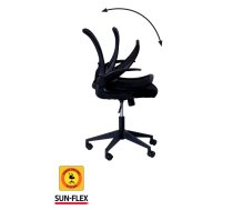 Regulējama augstuma krēsls SUN-FLEX®HIDEAWAY krēsls, 91-101 cm, melns (350-01566)