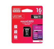 Atmiņas karte MICRO CARD CL 10 UHS I 16GB + adapteris (250-06988)