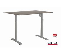 Regulējama augstuma rakstāmgalds SUN-FLEX ADAPT I, viens motors, pelēka virsma un rāmis (350-01726)