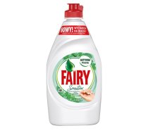 Trauku mazgāšanas līdzeklis FAIRY Sensitive Tea Tree & Mint, 450 ml (400-03081)