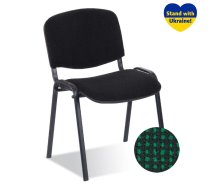 Krēsls NOWY STYL ISO BLACK C-32, melns ar zaļu (350-00167)