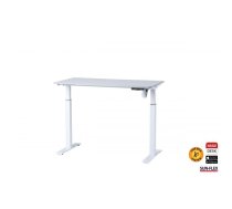 Regulējama augstuma galds SUN-FLEX®EASYDESK ELITE, elektrisks, viens motors, balts, galda virsma 120x60cm, balta (350-01274)