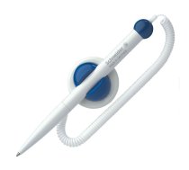 Lodīšu pildspalva SCHNEIDER Klick-Fix-Pen, balts korpuss, zila tinte (200-00289)