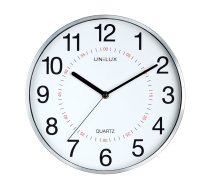 Sienas pulkstenis UNILUX ARIA, diametrs 28.5cm, metāliski pelēks (250-06768)