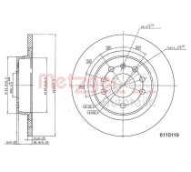 METZGER 6110119 Bremžu diski, OPEL VECTRA C, SAAB 9-3, FIAT Croma II (6110119)