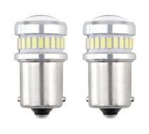 LED CANBUS 3014 24SMD + 3030 6SMD 1156 BA15S P21W R10W R5W Balta 12V/24V (02448)