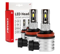 LED Auto spuldzes H-mini Series H8/H9/H11/H16 AMiO-03333 (03333)