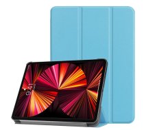 iLike Tri-Fold Plāns Eko-Ādas Statīva Maks Samsung Tab A8 10.5'' (2021) X200 / X205 / X207 Debesu zila (ILK-TRC-S4-SB)