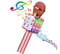 HQ Royal Song WS-858 Karaoke Kids & Adult Fun Effect Microphone with Speakers & Recodr Micro SD USB Bluetooth Rose Gold (ID35502358)