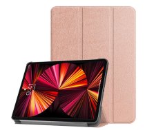 iLike Tri-Fold Plāns Eko-Ādas Statīva Maks Samsung Galaxy Tab S9 FE+ X610 Wi-Fi / X616B 5G Rozīgi Zeltaina (ILK-TRC-S14-RG)
