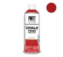 Ūdens bāzes krīta krāsa aerosolā Red Velvet PintyPlus CHALK 400ml (CK804)