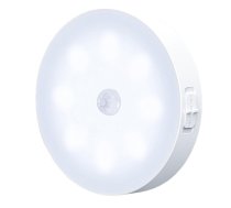 Elight W3 Sienas fiksācijas Led 1W nakts baterejas Lampa 6000K ar kustības / krēslas sensoru USB-C Balta (ELIG-W36K)