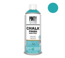 Ūdens bāzes krīta krāsa aerosolā Turquoise PintyPlus CHALK 400ml (CK797)