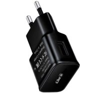 iLike ITC01 USB 1A Ligzdas Universāls lādētājs visām mobīlajām un Mājas elektronikas ierīcēm 4.7-5.2V Melns (ITC01BK)