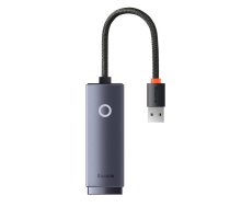 Baseus WKQX000013 Lite USB to RJ45 Tīkla interneta karte - adapteris 100Mbps Pelēks (WKQX000013)