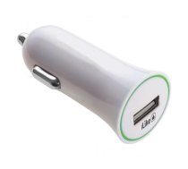 iLike ITC01 USB 1A Ligzdas Universāls lādētājs visām mobilajām un Mājas elektronikas ierīcēm 4.7-5.2V Balts (ICC01WH)