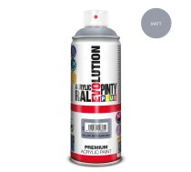 Akrila krāsa aerosolā pelēka matēta RAL 7001 Evolution PintyPlus 400ml (382)