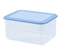 Pārtikas trauciņš taisnstūris 4L caurspīdīgs/zils (0803875084)
