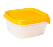 Pārtikas trauciņu komplekts 3 gab. kvadrāts 3x0,8L Fresh&Go dzeltens (0808559007)