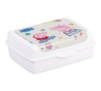 Pārtikas uzglabāšanas trauks deco-click-box midi 1L Olek "Peppa Pig" 17x13x7cm balts (0610705519)