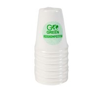 Kompostējamās cukurniedru glāzes 250ml 10 gab./ 0,09kg (1900945)