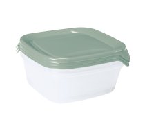 Pārtikas trauciņu komplekts 3 gab. kvadrāts 3x0,8L Fresh&Go zaļš (0808559A87)