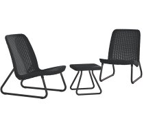 Dārza mēbeļu komplekts Rio Patio Set pelēks  (29197637939)