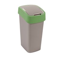 Atkritumu spainis Flip Bin 45L sudraba/zaļš (0802172P80)
