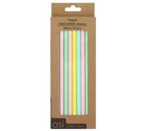 Papīra smūtiju salmiņi 20gab / Ø8mm / 21cm (24305111)