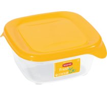 Pārtikas trauciņš kvadrāts 0,25L Fresh&Go dzeltens (0800557007)