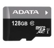 Adata Atmiņas kartes ADATA  ADATA 128GB Micro SDXC V10 85MB/s + ad.