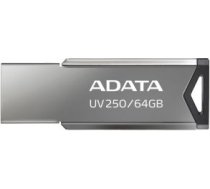 Adata Zibatmiņa ADATA  USB Flash Drive UV250 64 GB, USB 2.0, Silver