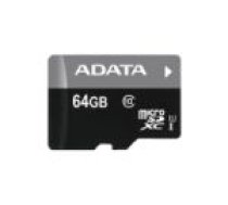 Adata Atmiņas kartes ADATA  ADATA 64GB micro SDXC UHS-I Class10