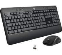 Logitech Datora tastatūra Logitech  MK540 Advanced Keyboard and Mouse Set, Wireless, Mouse included, Batteries included, US, Wireless connection, USB, Black