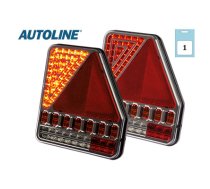 Autoline LED aizmugurējais lukturis, labā puse 186x206x31mm