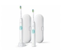 Philips 4300 series HX6807/35 electric toothbrush Adult Sonic toothbrush Mint colour,White