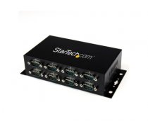 StarTech.com 8 Port USB to DB9 RS232 Serial Adapter Hub – Industrial DIN Rail and Wall Mountable