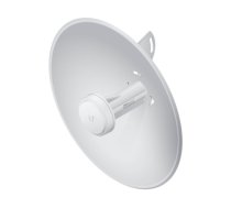Ubiquiti airMAX PowerBeam M5 300, 5 GHz, 22 dBi bridge with 150+ Mbps throughput, 3+ km link range, 1 x 10/100 MbE port, 24V, 0.5A PoE adapter(Included), Pole mount kit(Included), Wind survivability 200 km/h, ESD/EMP protection Air/contact: ± 24 kV PBE-M5