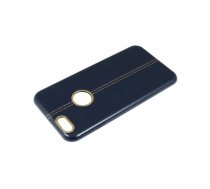 NOMAD Excellent Leather Back Case Aizmugurējais Apvalks Priekš Samsung A320 Galaxy A3 (2017) Tumši Zils