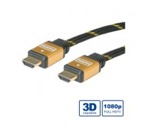 ROLINE GOLD HDMI High Speed Cable + Ethernet, M/M 2 m HDMI cable