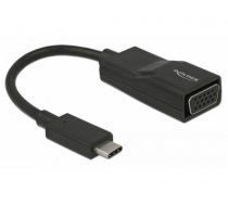 DeLOCK 63923 cable interface/gender adapter 1 x USB Type-C 1 x VGA 15 pin Black