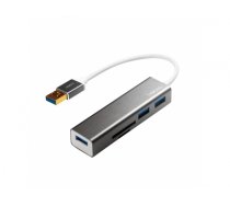 LogiLink UA0306 interface hub USB 3.0 (3.1 Gen 1) Type-A 5000 Mbit/s Silver,White