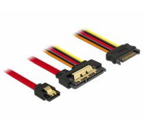 DeLOCK 85228 SATA cable 0.3 m SATA 7-pin SATA 22-pin Black