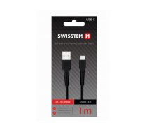 Swissten Basic Universāls Quick Charge 3.1 USB-C Datu un Uzlādes Kabelis 1m