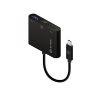 ALOGIC 10cm USB-C MultiPort Adapter with HDMI/USB 3.0/USB-C with Power Delivery (60W) - Black