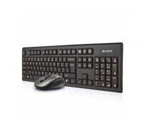 A4Tech 7100N desktop keyboard Mouse included RF Wireless QWERTY English Black