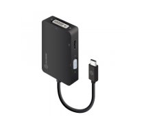 ALOGIC 3-in-1 USB-C to HDMI DVI VGA Adapter - Male to 3-Female