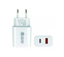 Charger EXTRA DIGITAL USB 3.0+ Type C: 220V, 20W, QC3.0+ PD